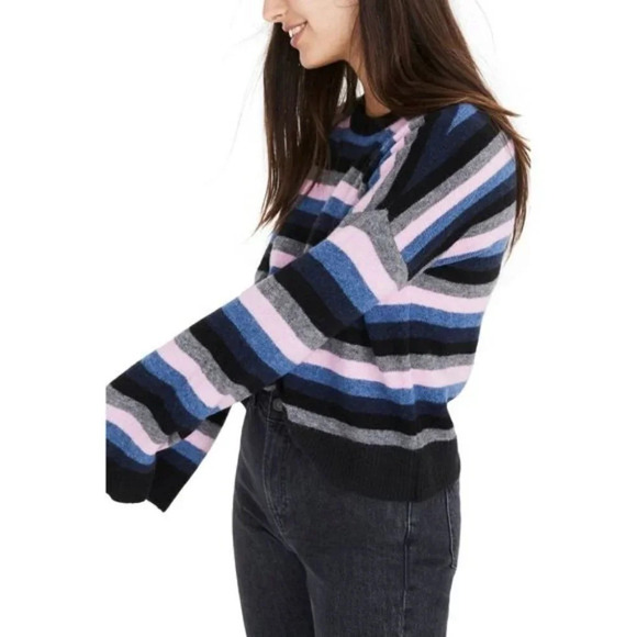 Madewell Cardiff Striped Crewneck Sweater S new - Picture 3 of 9